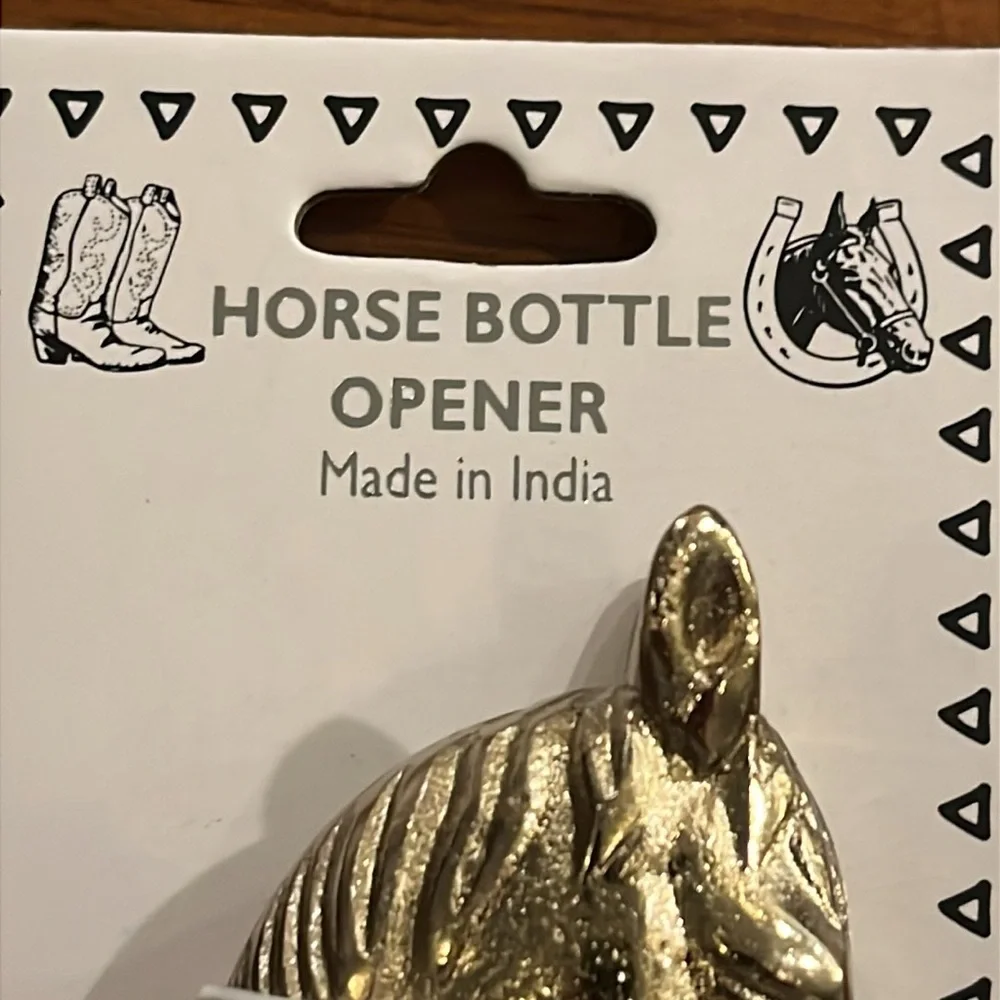 Horse Head Bottle Opener Brass new Equestrian